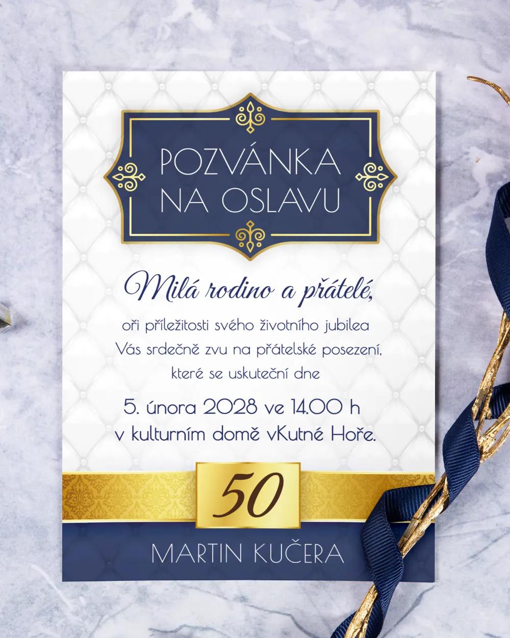 Pozvánka na narozeniny s královským motivem 2/4