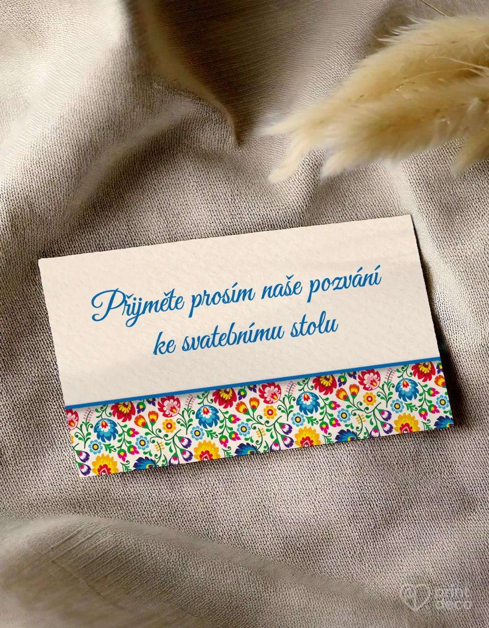 Pozvánky ke stolu s lidovým motivem I. 1/2