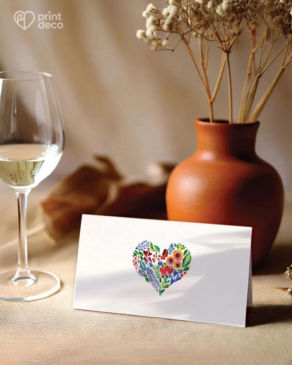 Svatební jmenovky s lidovým folklórním motivem 1/2