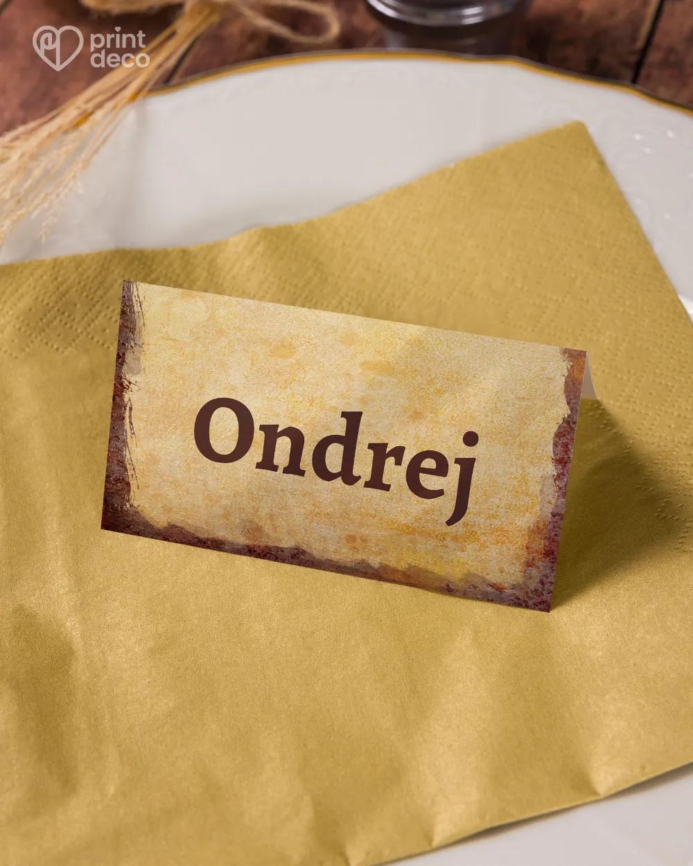 Jmenovky na oslavu Český retro styl 2/5