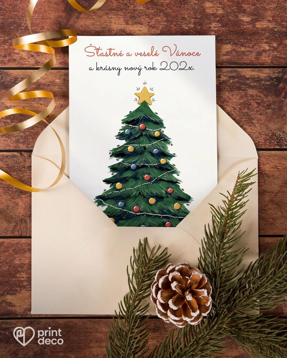 Vánoční pozdrav s veselými světýlky 1/4