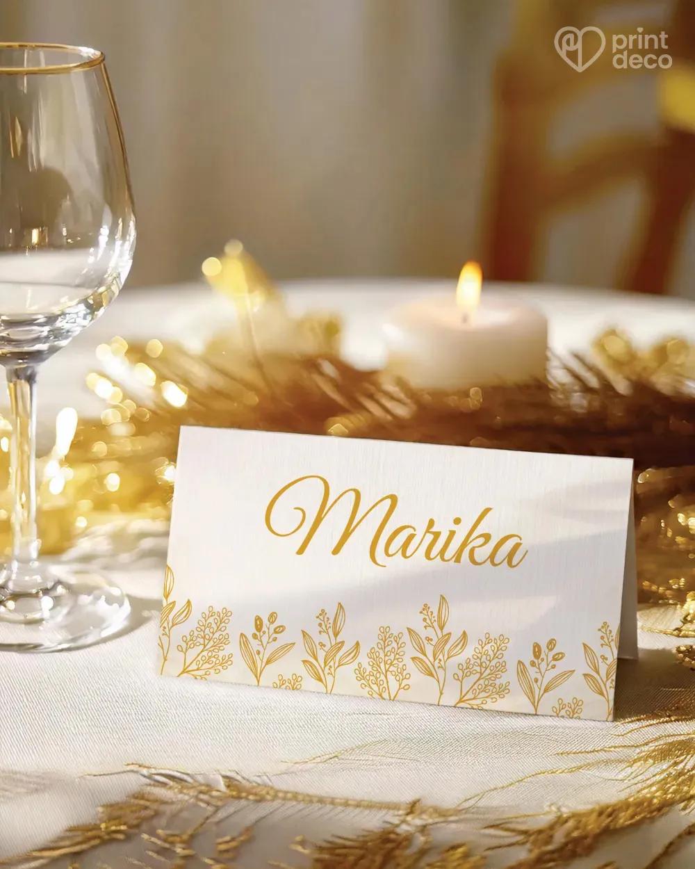 Svatební jmenovky – Zlatá chvíle 0/2