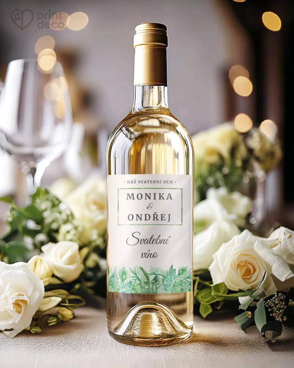 Svatební etikety v Greenery motivu 1/2