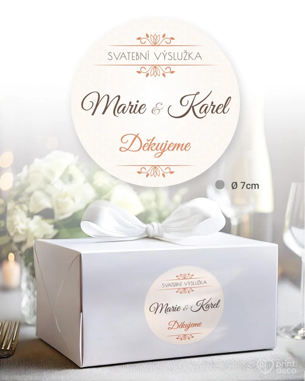 Svatební samolepky na výslužky okamžiky lásky 1/3