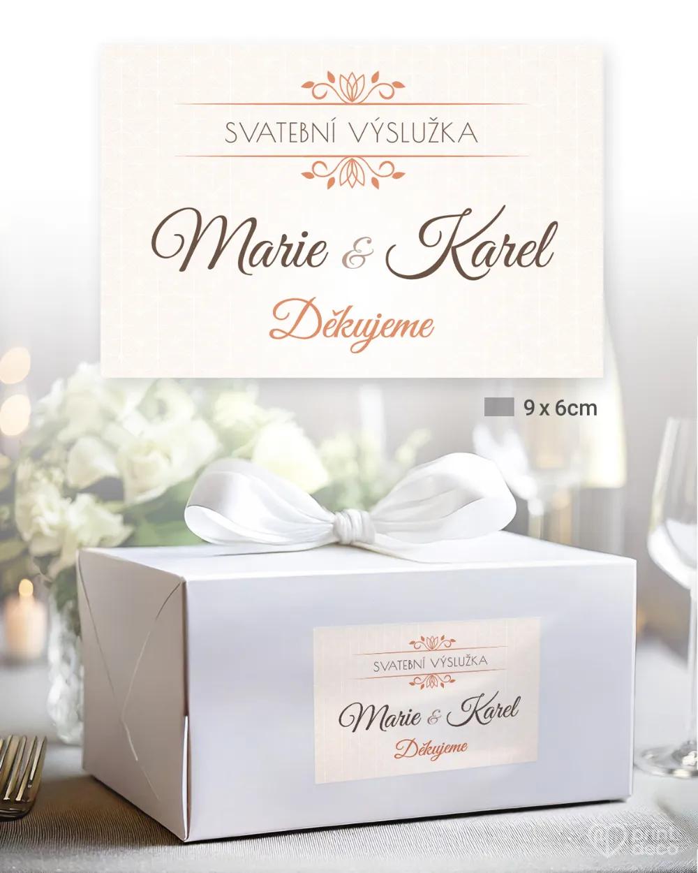 Svatební samolepky na výslužky okamžiky lásky 2/3