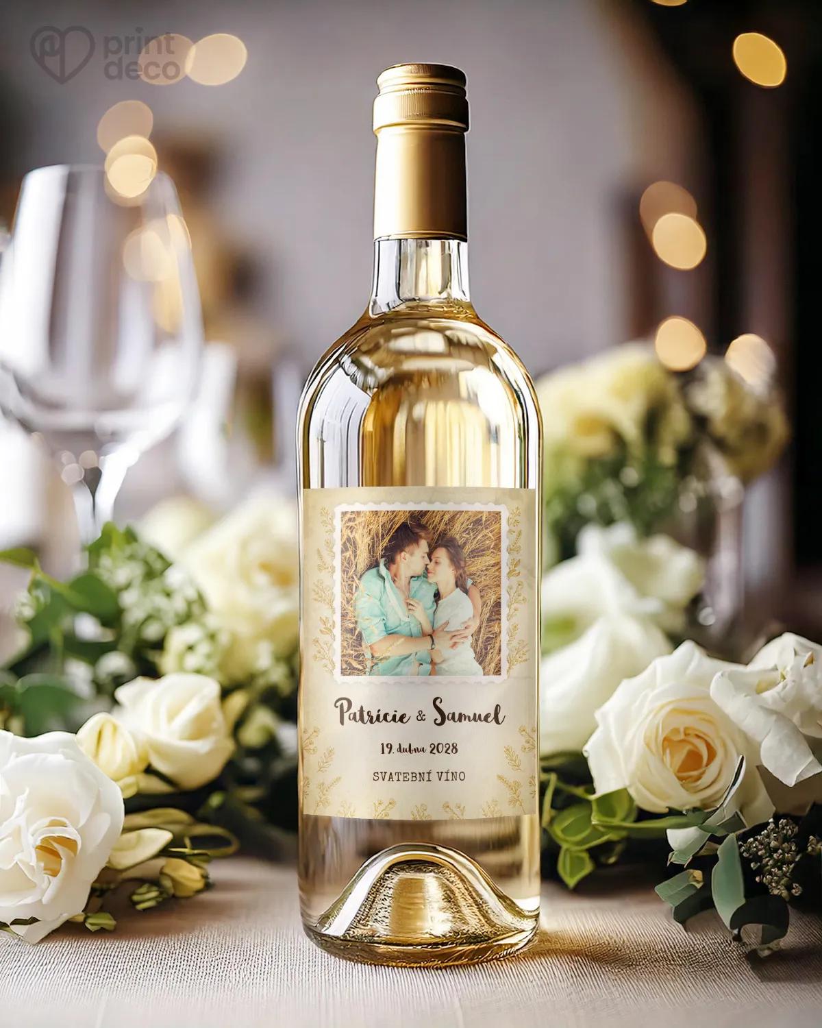 Svatební etikety s fotografií – Pole lásky 1/2