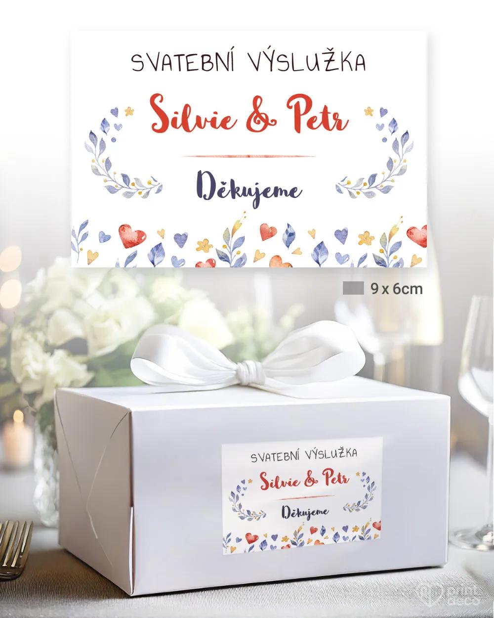 Svatební samolepky na výslužky sovičky 2/3