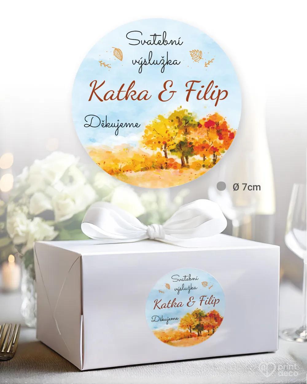 Svatební samolepky na výslužky podzim II. 1/3