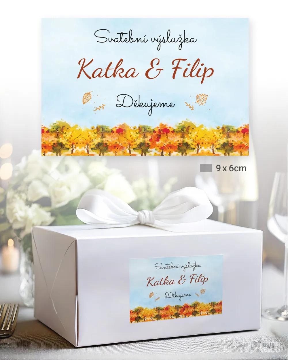 Svatební samolepky na výslužky podzim II. 2/3