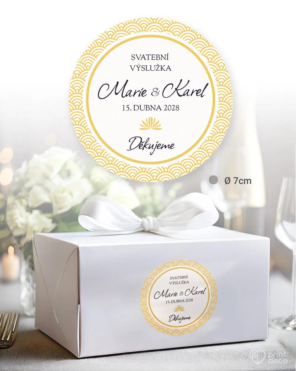 Nálepky na výslužky Art Deco 03 1/3