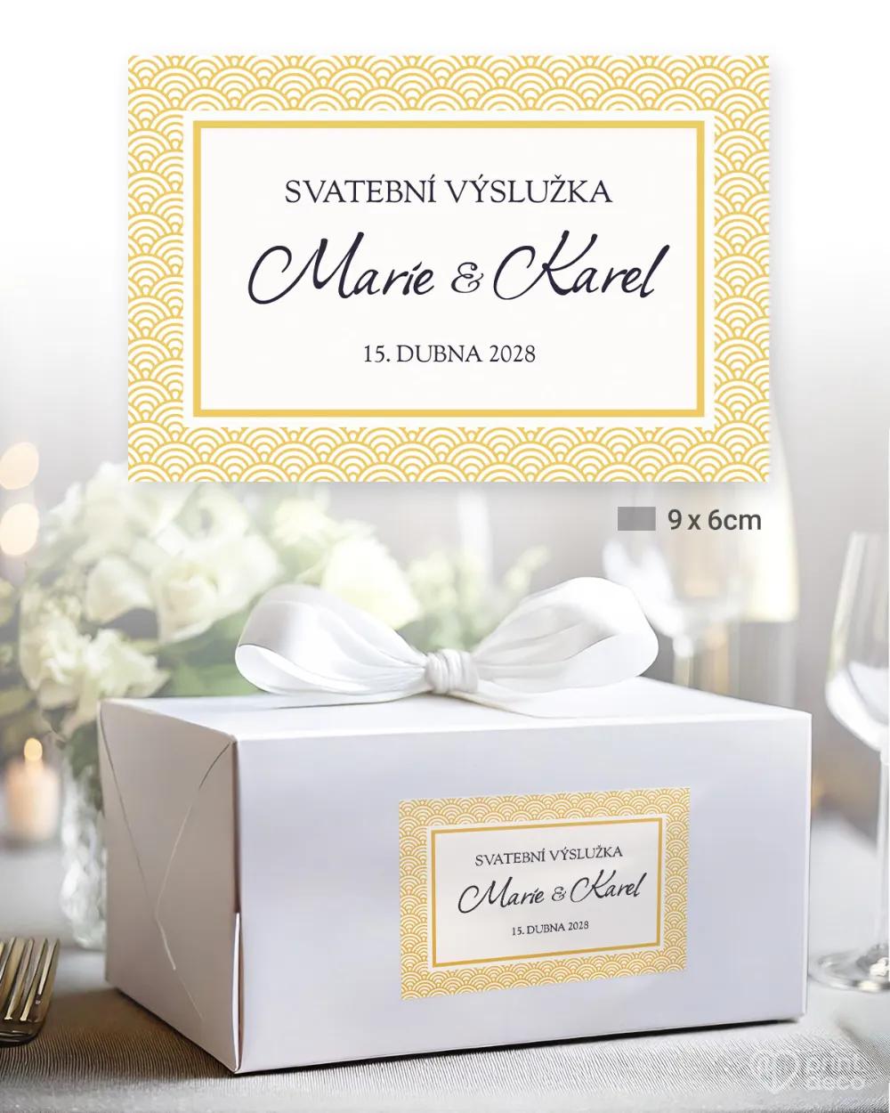 Nálepky na výslužky Art Deco 03 2/3