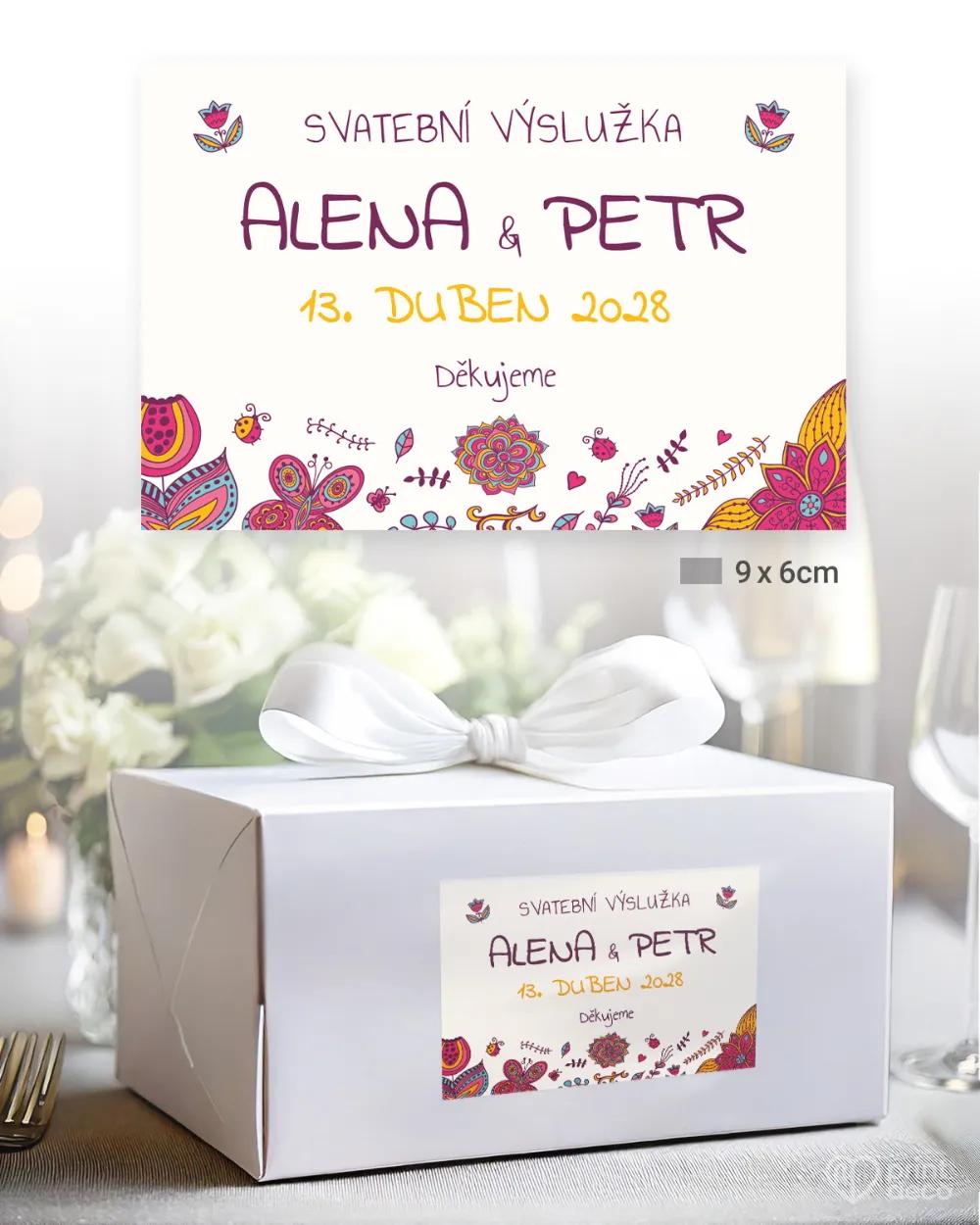 Nálepky na výslužky Pestré vtáčiky 2/3