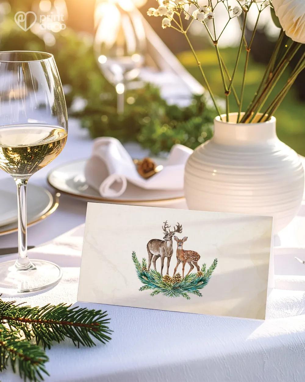 Svatební jmenovky – Myslivecký / lesnický motiv 1/2