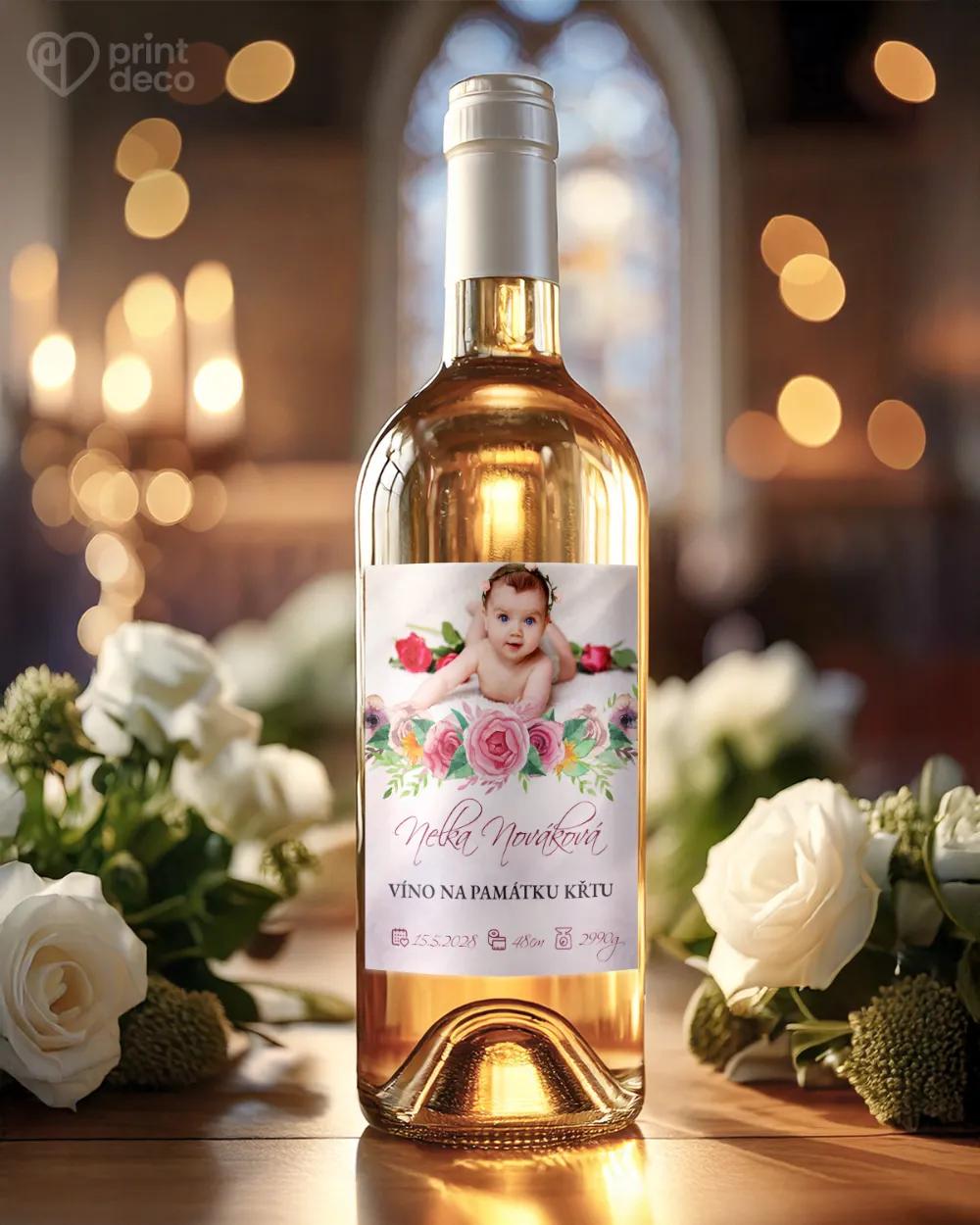 Etikety na láhve na svátost křtu, přijímání, biřmování – motiv 01 1/2