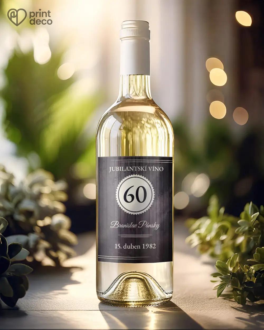 Etikety na láhve Tmavé Retro 1/2