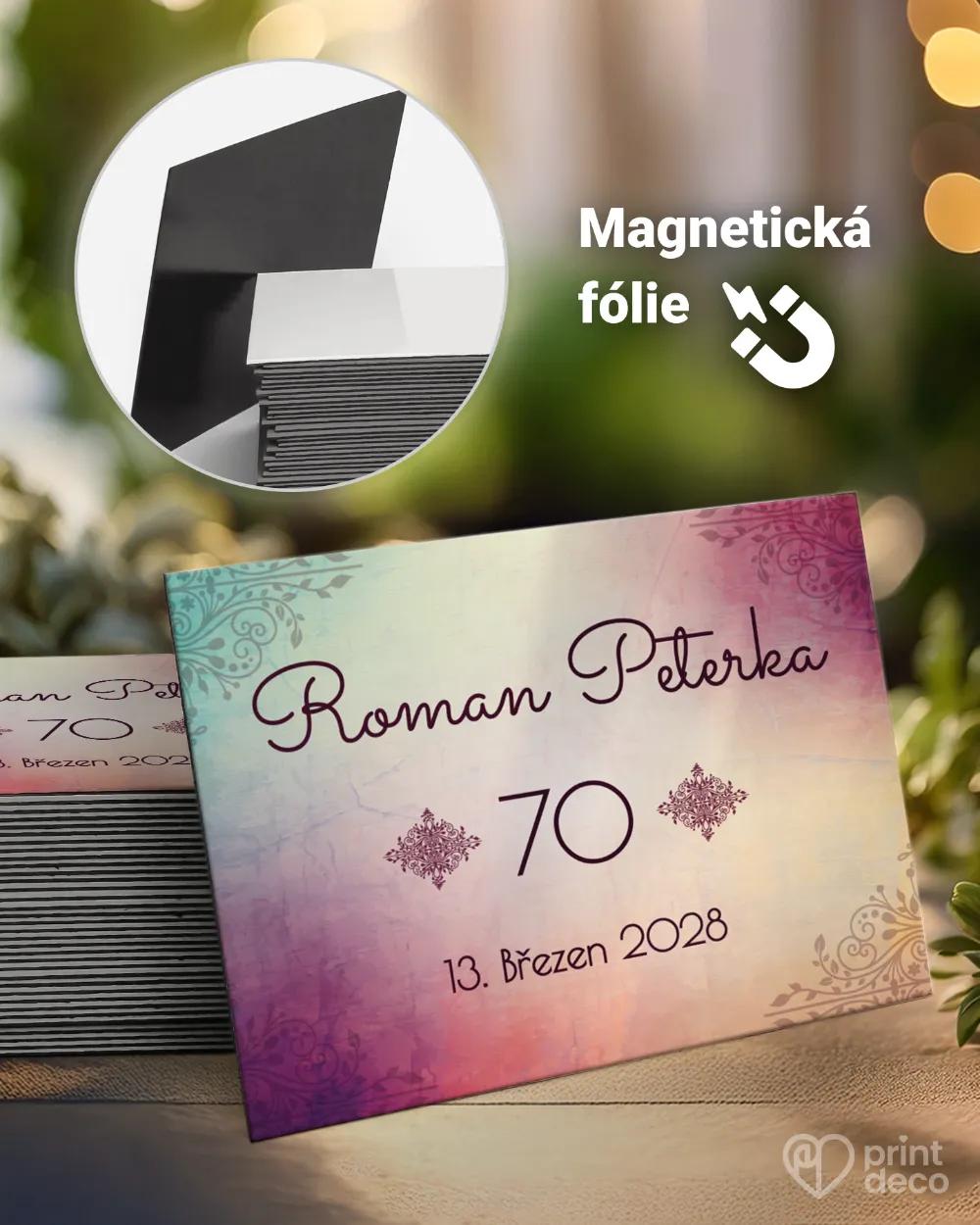 Památeční magnetky z oslavy Trendy retro