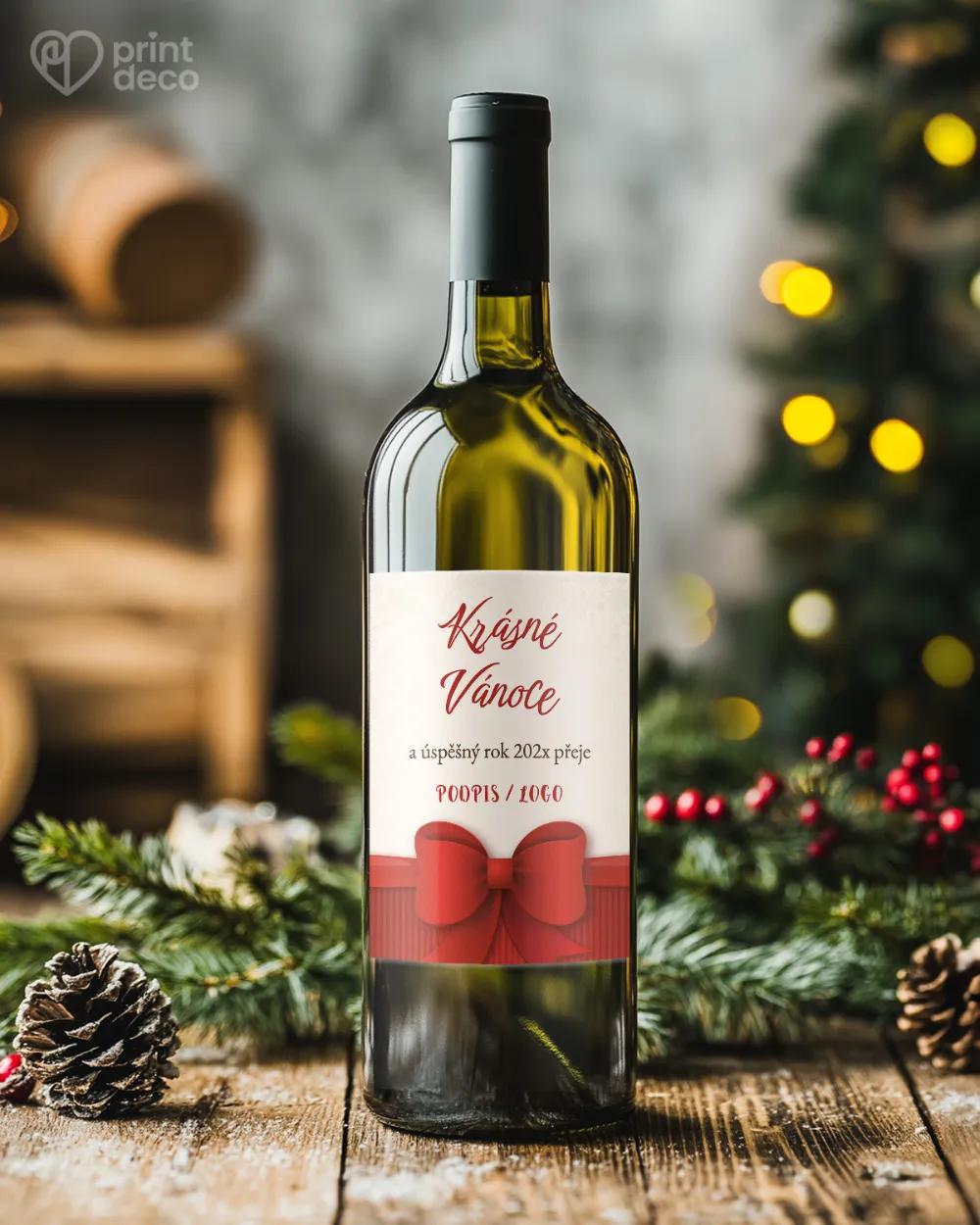 Vánoční etiketa na láhve – motiv 20 1/2