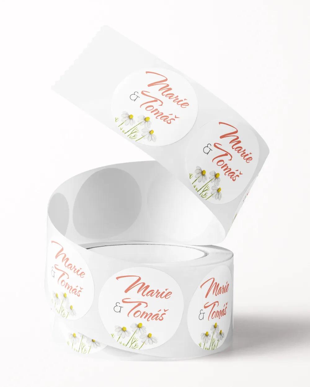 Svatební mini nálepky na obálky a dárky Bylinkový sen 2/3