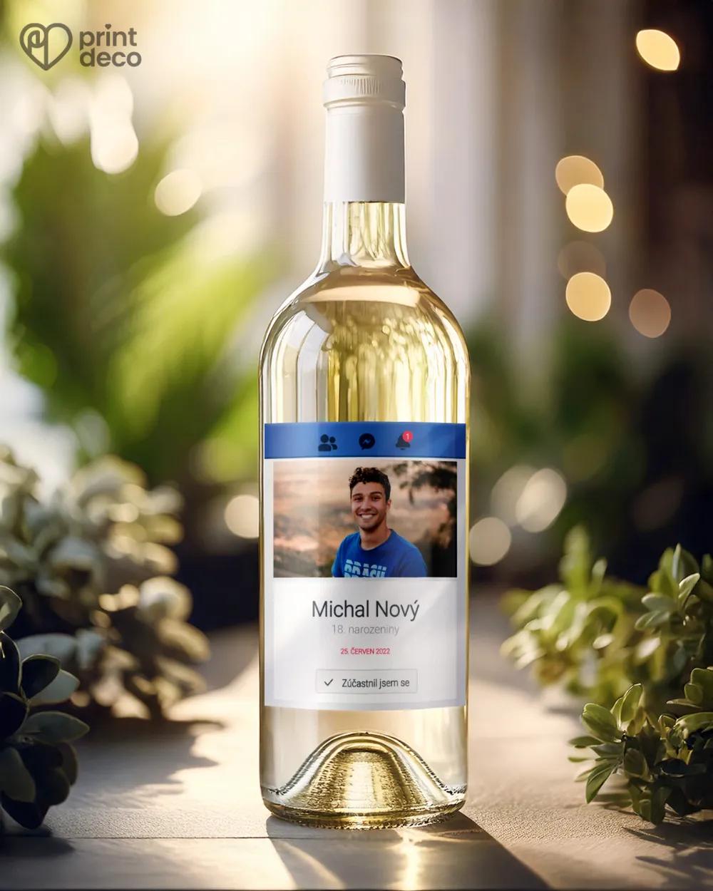 Etikety na láhve Facebook Event 1/2