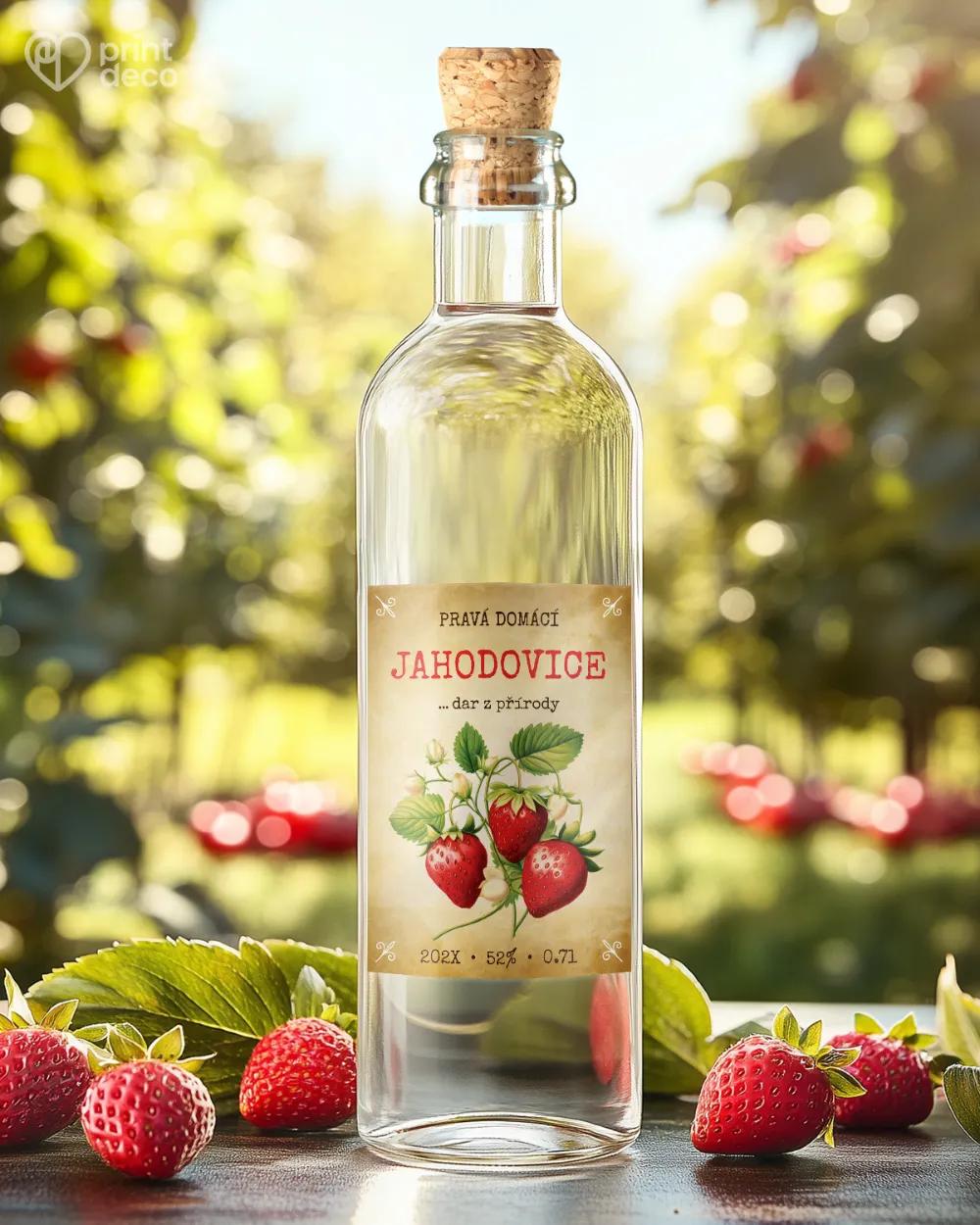 Etikety na jahodovici – motiv 08 1/2