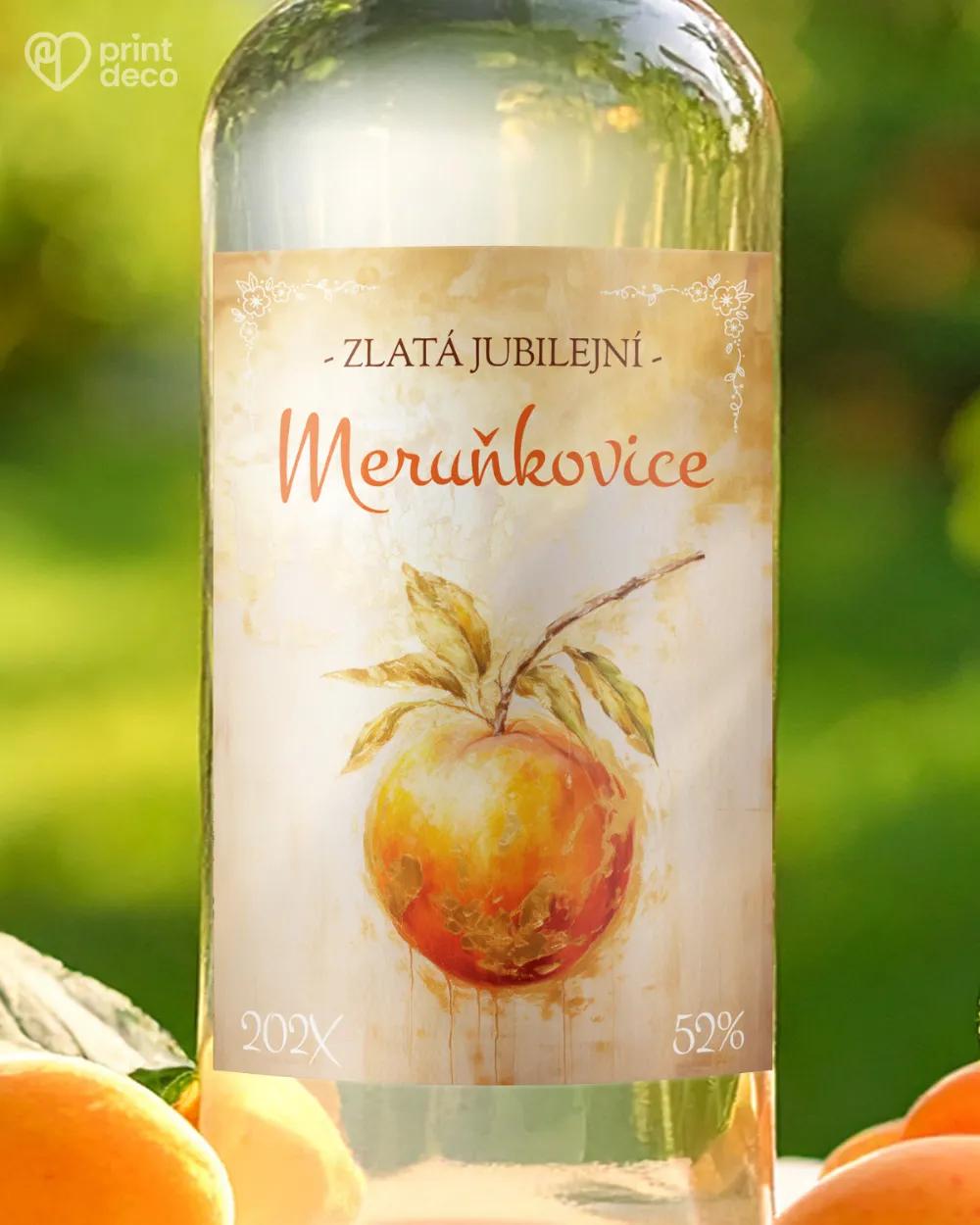 Etikety na meruňkovici – motiv 01