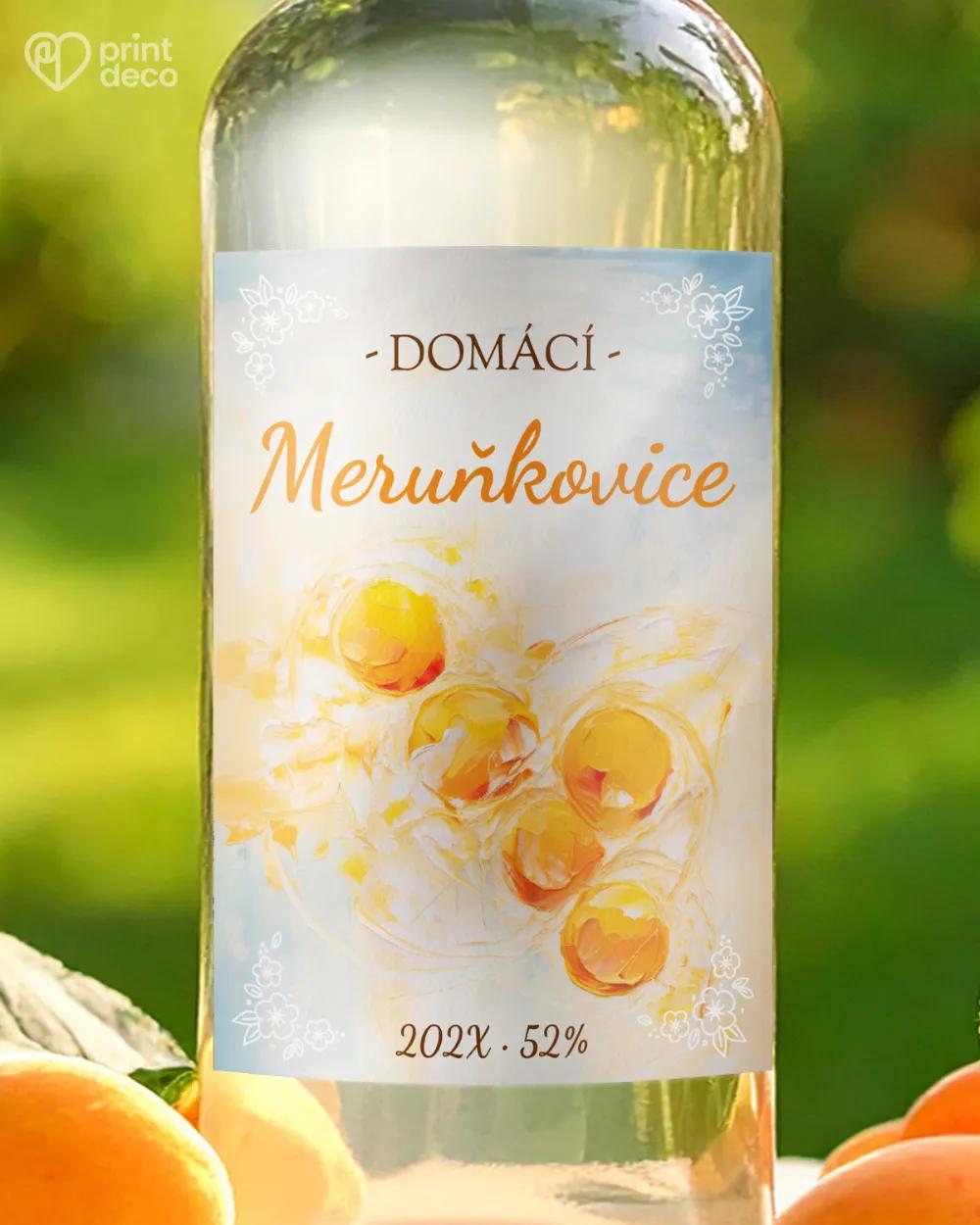 Etikety na meruňkovici – motiv 02