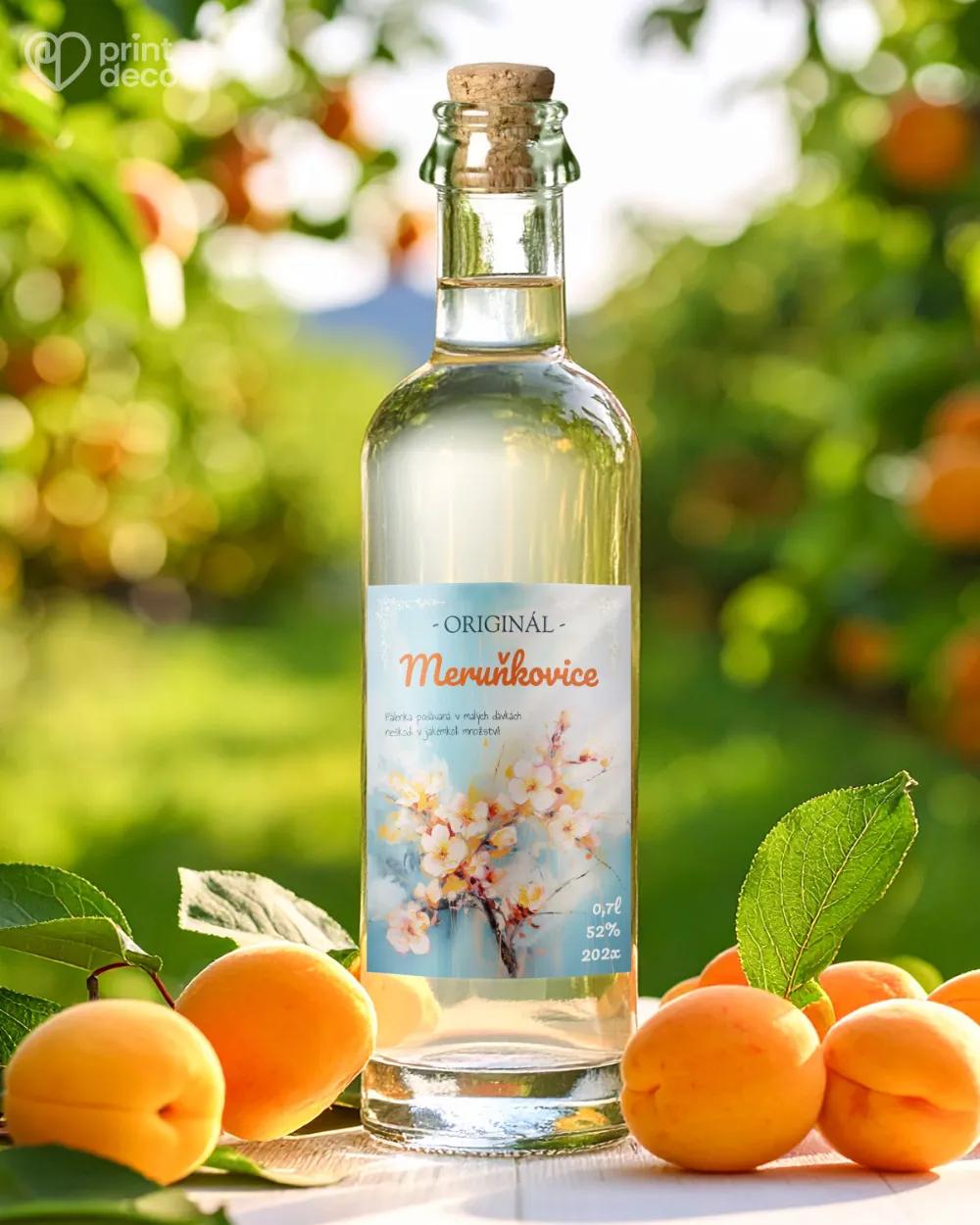 Etikety na meruňkovici – motiv 06 1/2