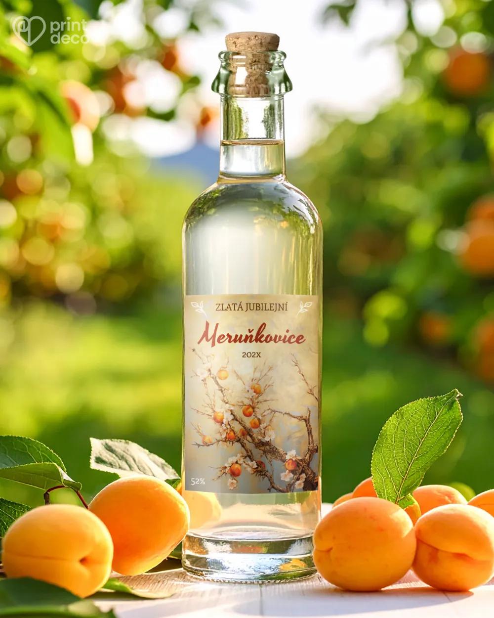 Etikety na meruňkovici – motiv 08 1/2