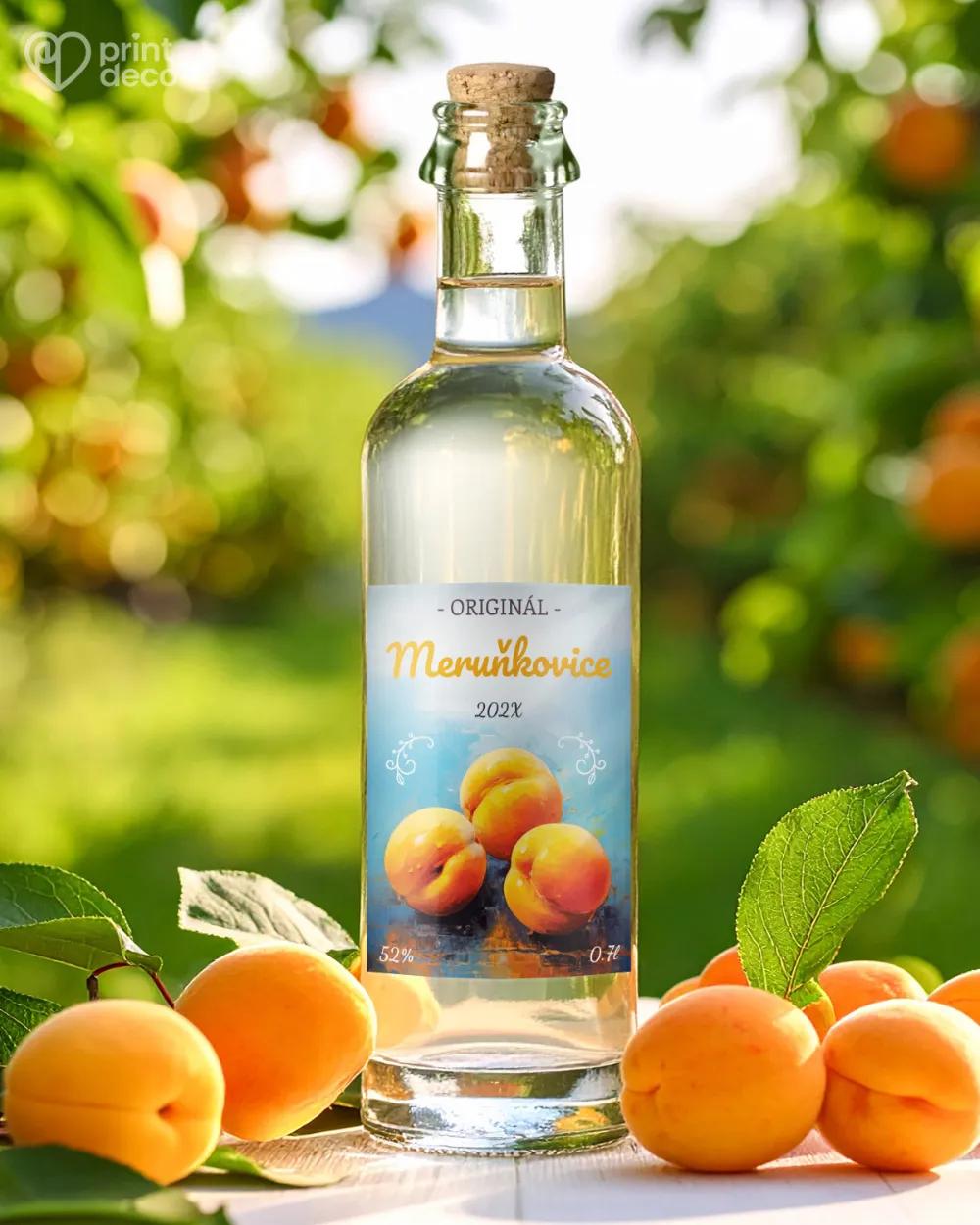 Etikety na meruňkovici – motiv 09 1/2