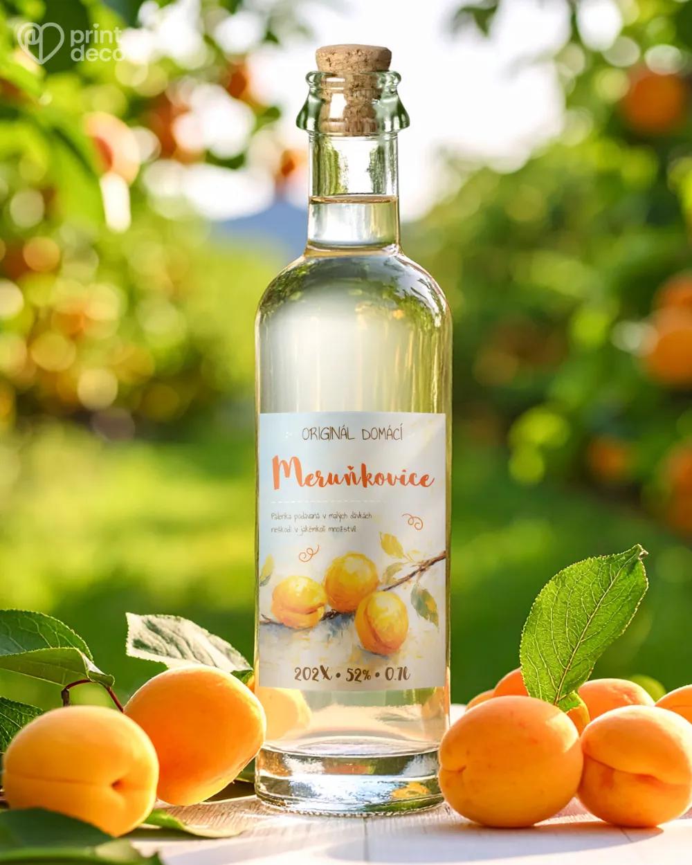 Etikety na meruňkovici – motiv 11 1/2