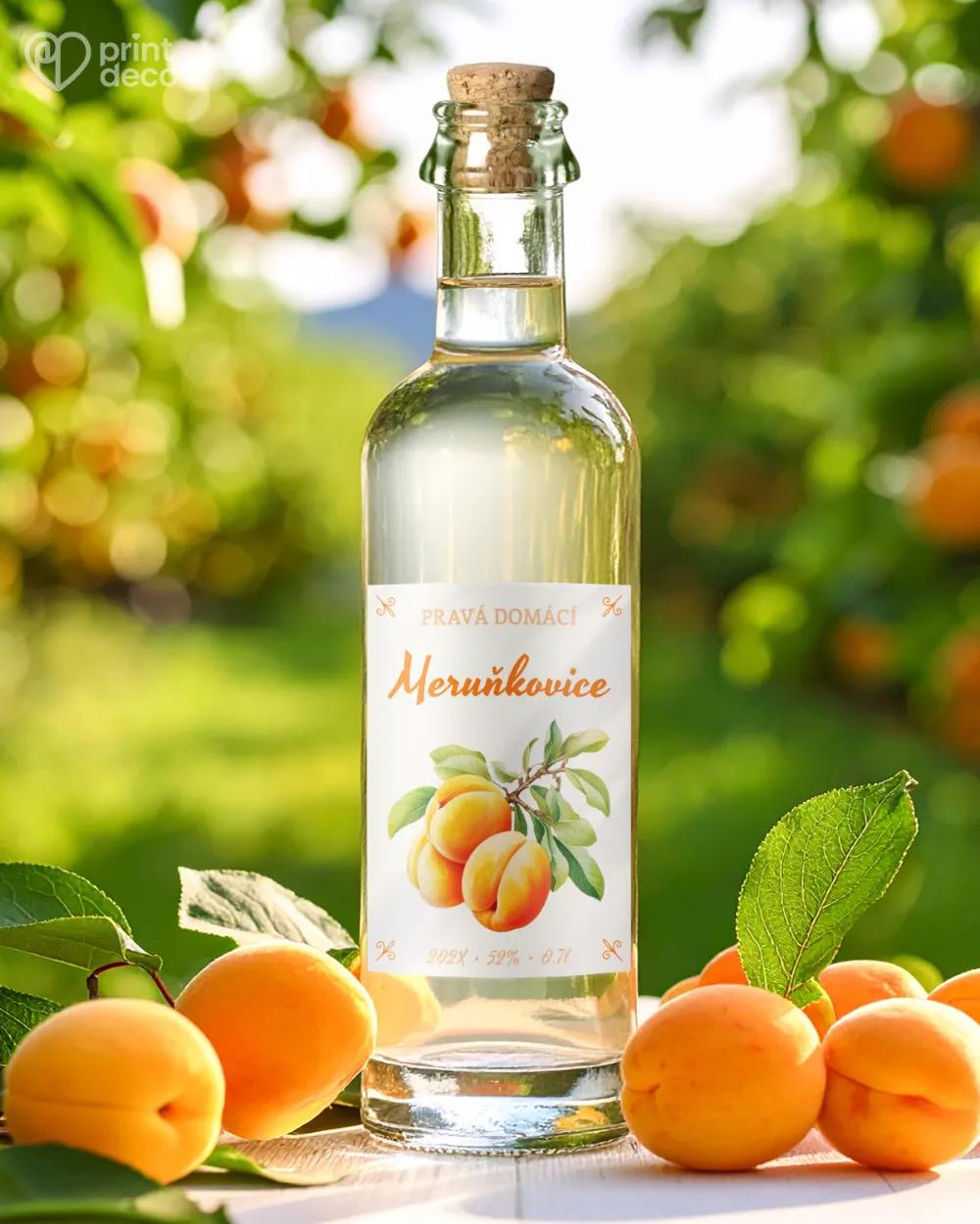 Etikety na meruňkovici – motiv 12 1/2