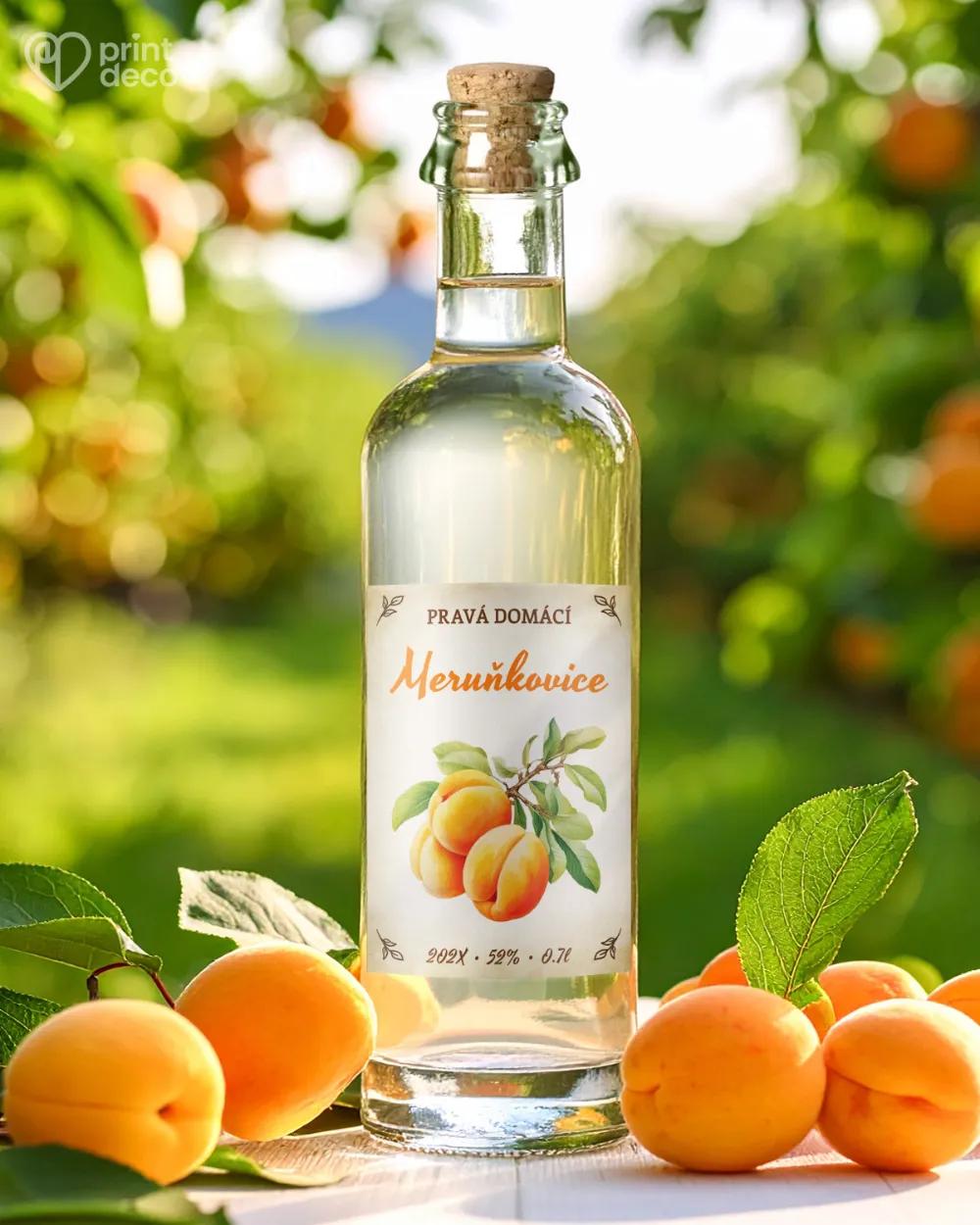 Etikety na meruňkovici – motiv 13 1/2