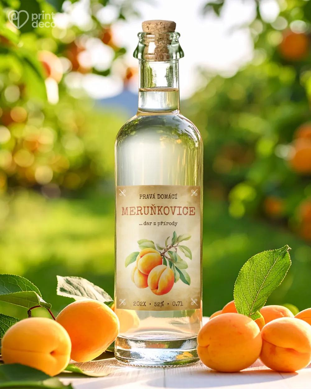 Etikety na meruňkovici – motiv 14 1/2