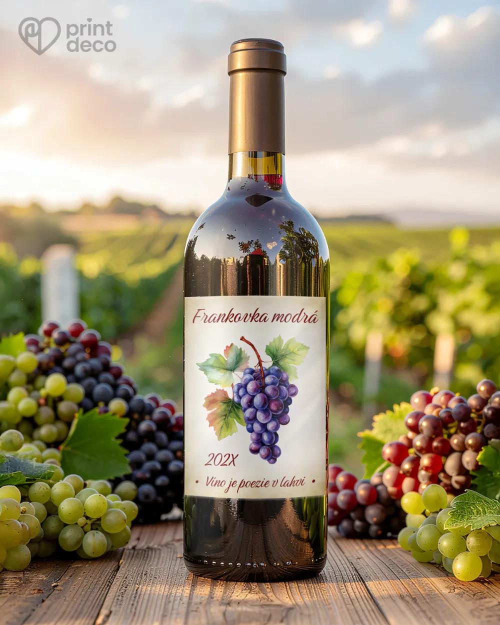 Etikety na víno - motiv 01 světlá 1/2