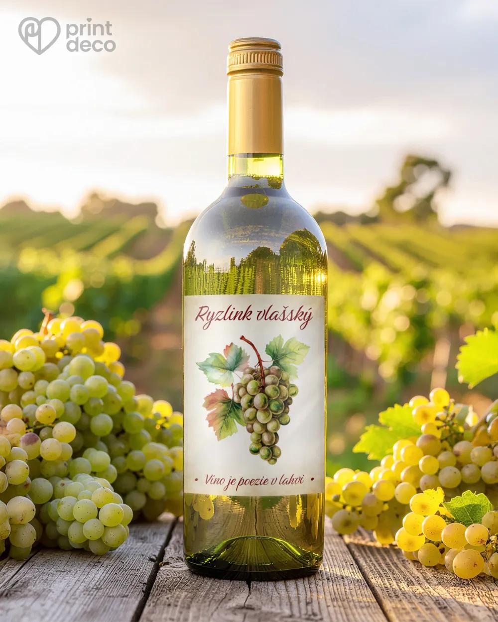 Etikety na víno - motiv 02 světlá 1/2