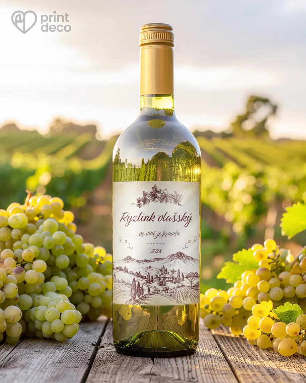 Etikety na víno - motiv 03 světlá 1/2