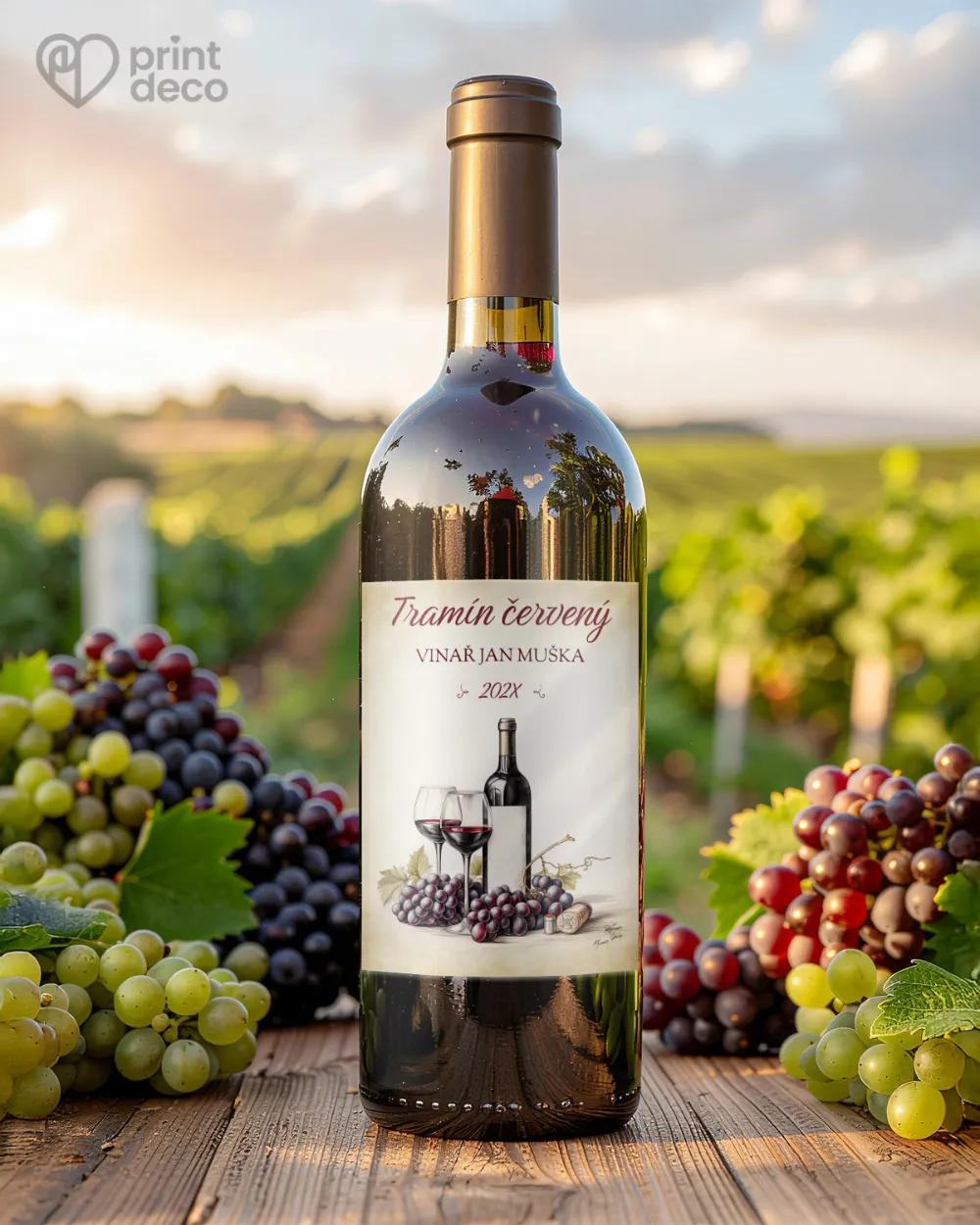 Etikety na víno - motiv 05 1/2