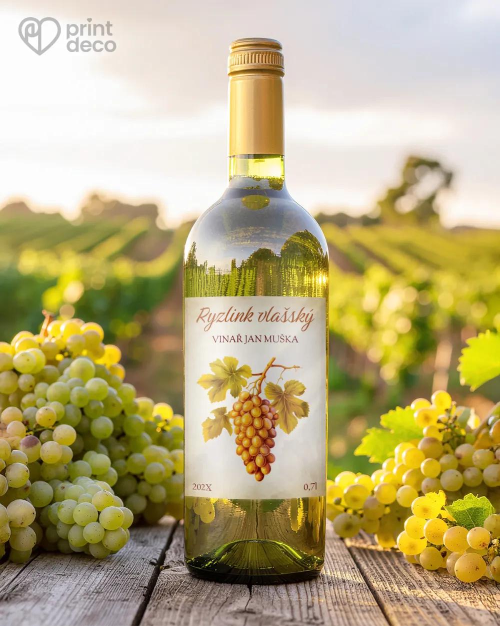 Etikety na víno - motiv 07 1/2