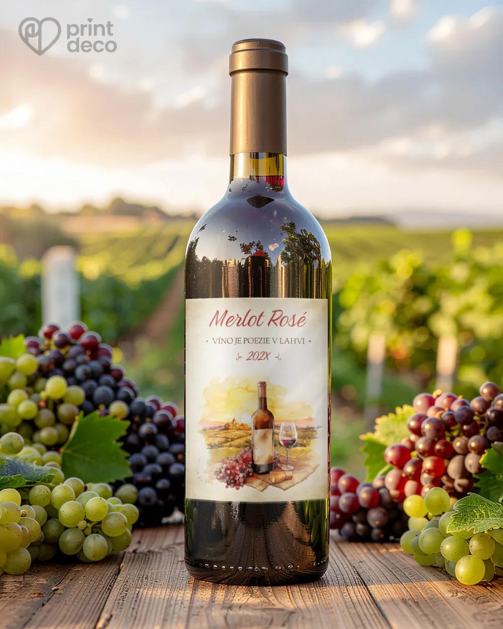 Etikety na víno - motiv 09 1/2