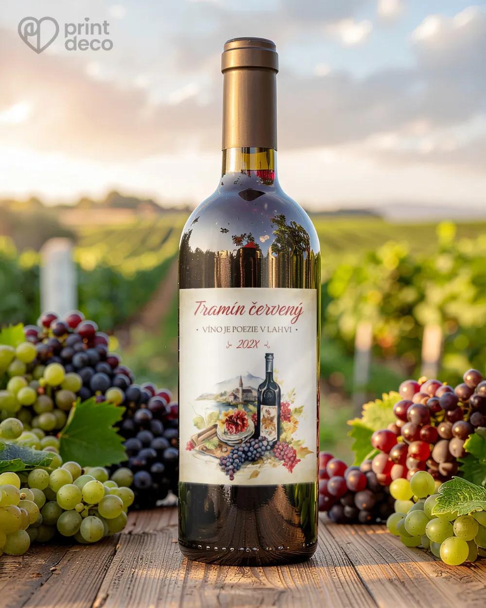 Etikety na víno - motiv 10 1/2