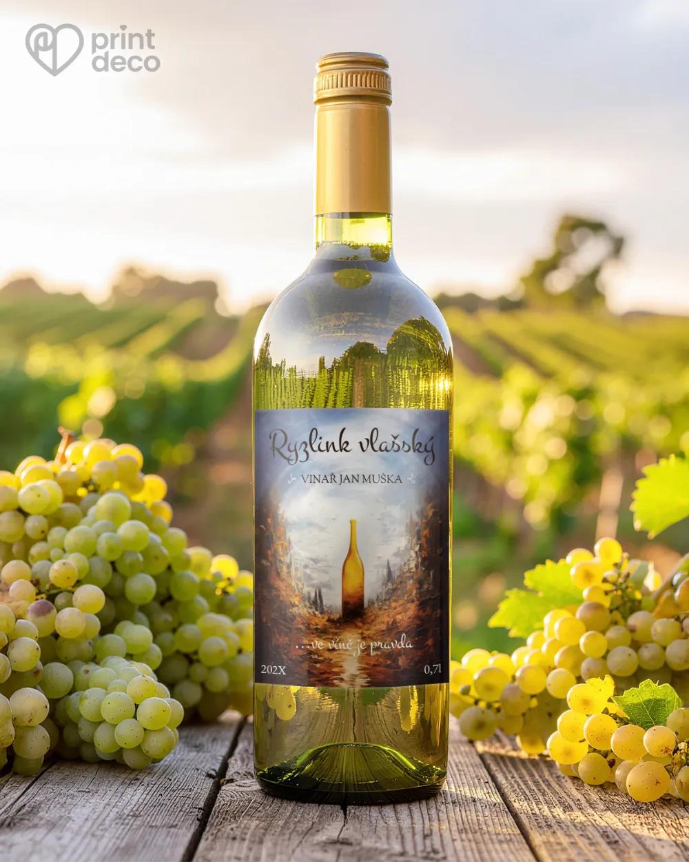 Etikety na víno - motiv 13 1/2