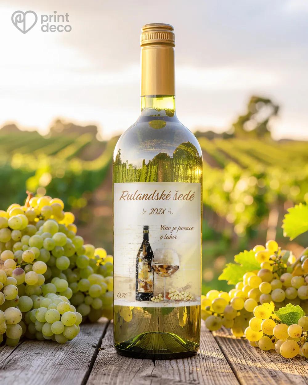 Etikety na víno - motiv 15 1/2