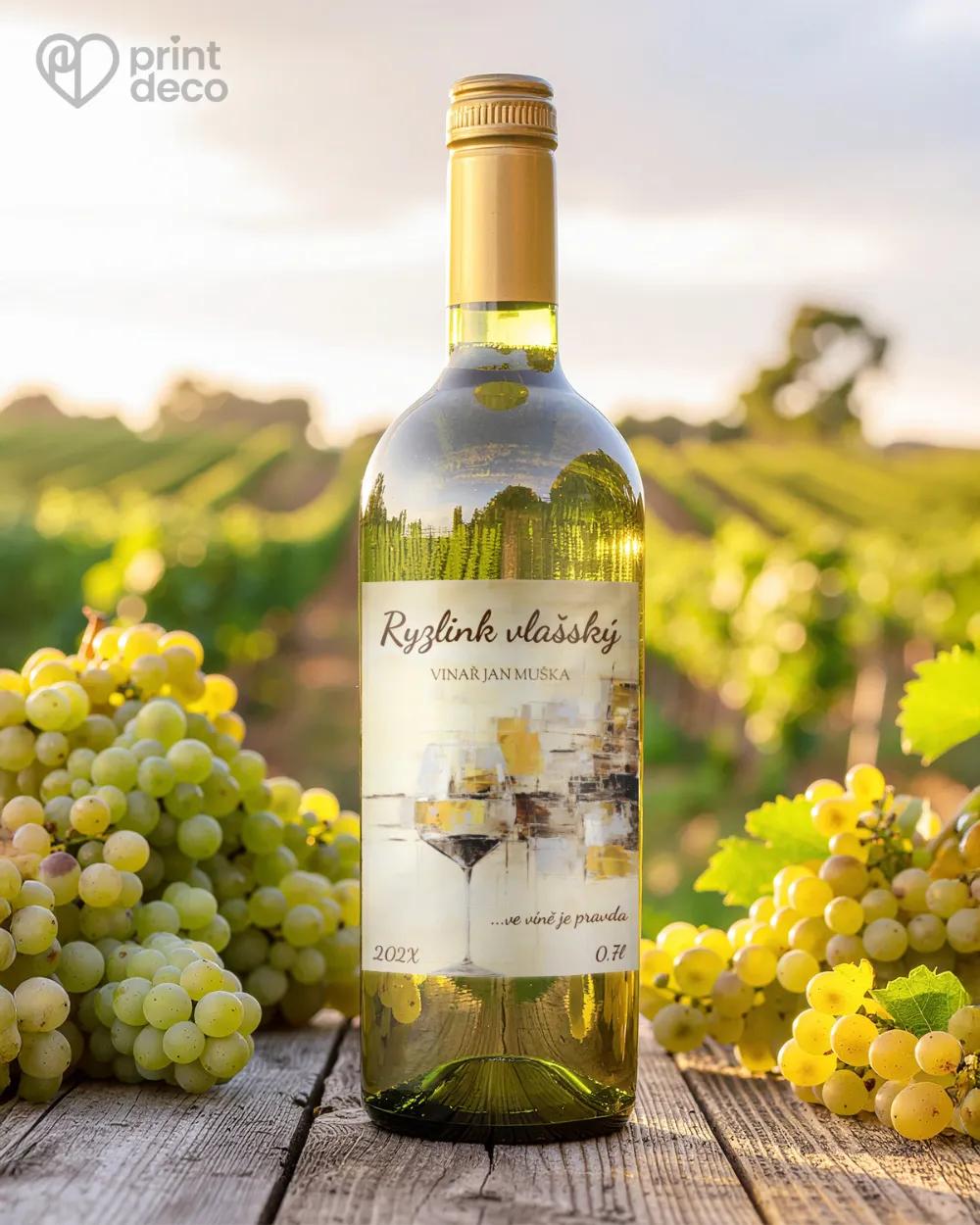 Etikety na víno - motiv 16 1/2