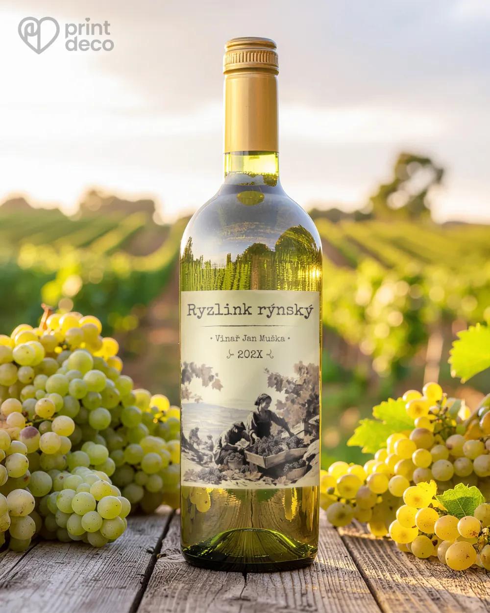 Etikety na víno - motiv 18 1/2