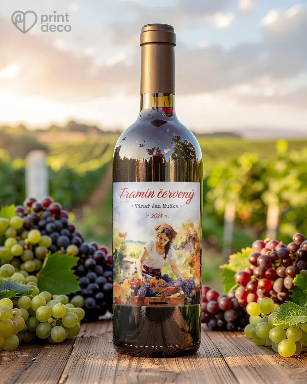 Etikety na víno - motiv 19 1/2