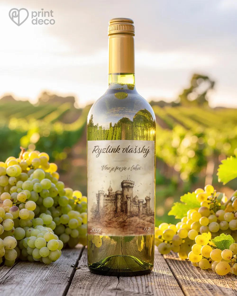Etikety na víno - motiv 22 1/2