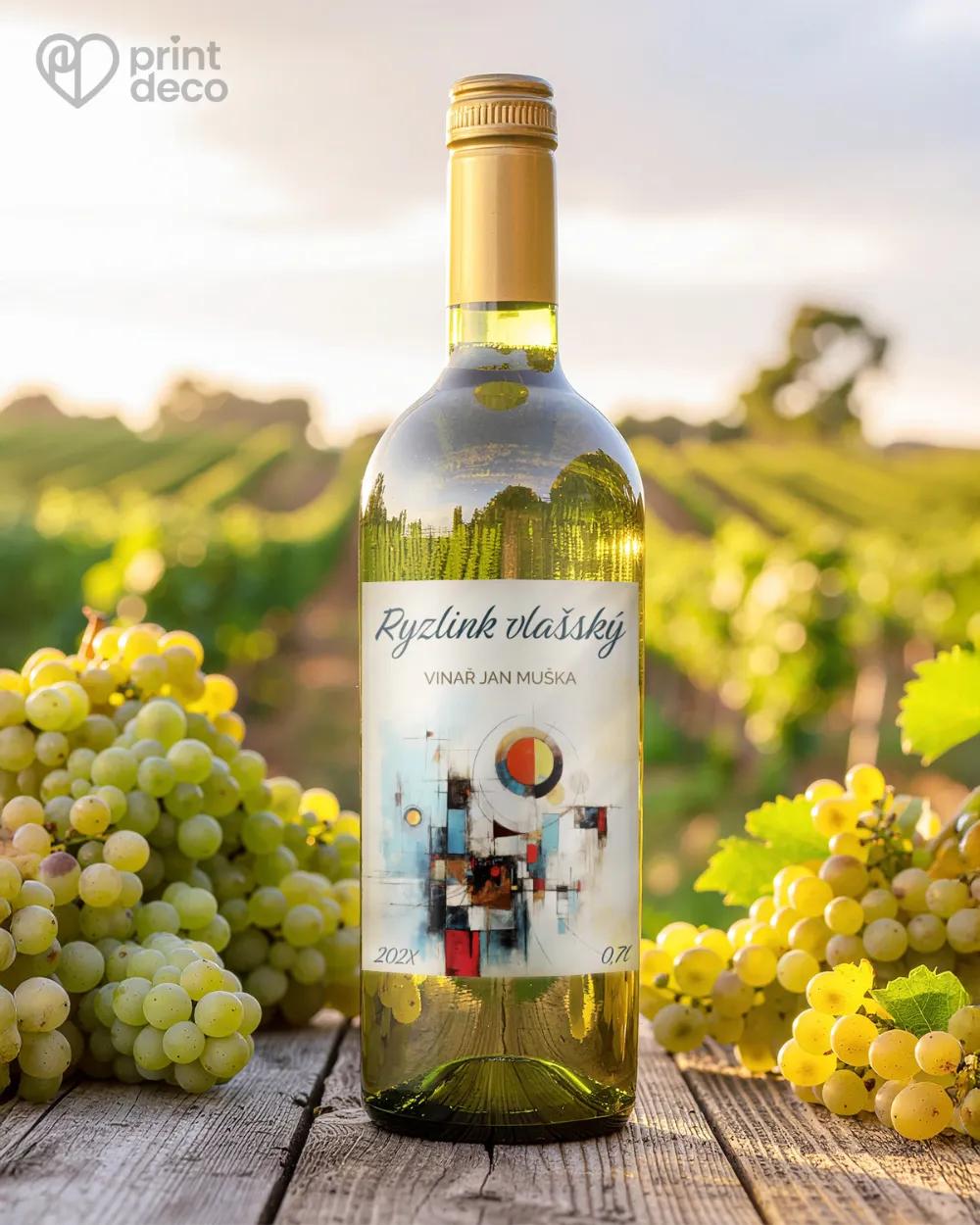 Etikety na víno - motiv 26 1/2