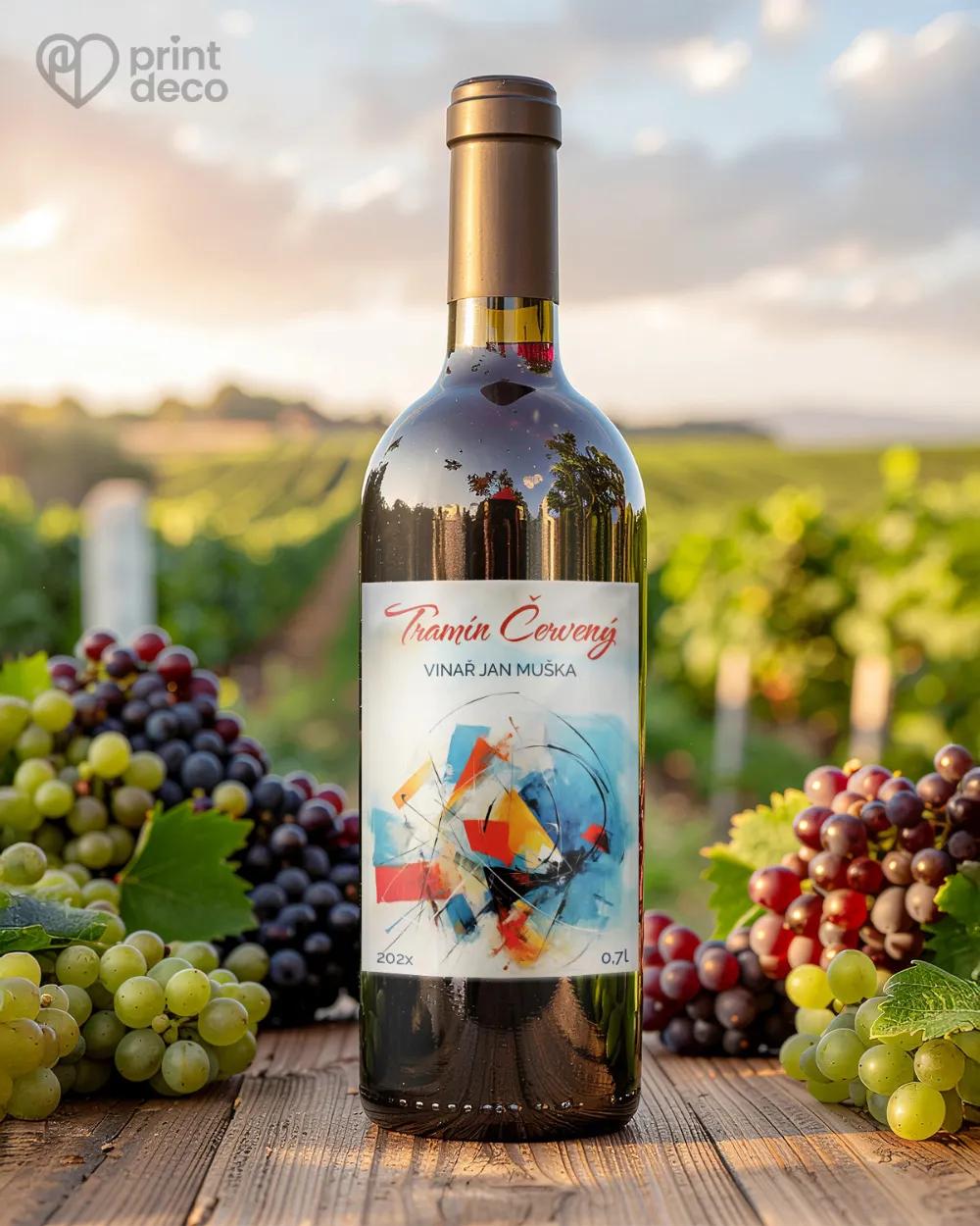 Etikety na víno - motiv 27 1/2