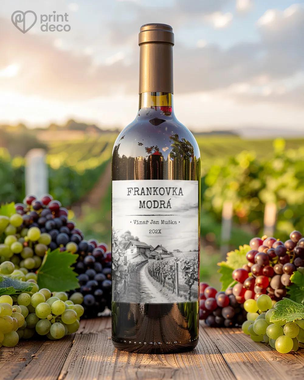 Etikety na víno - motiv 30 1/2