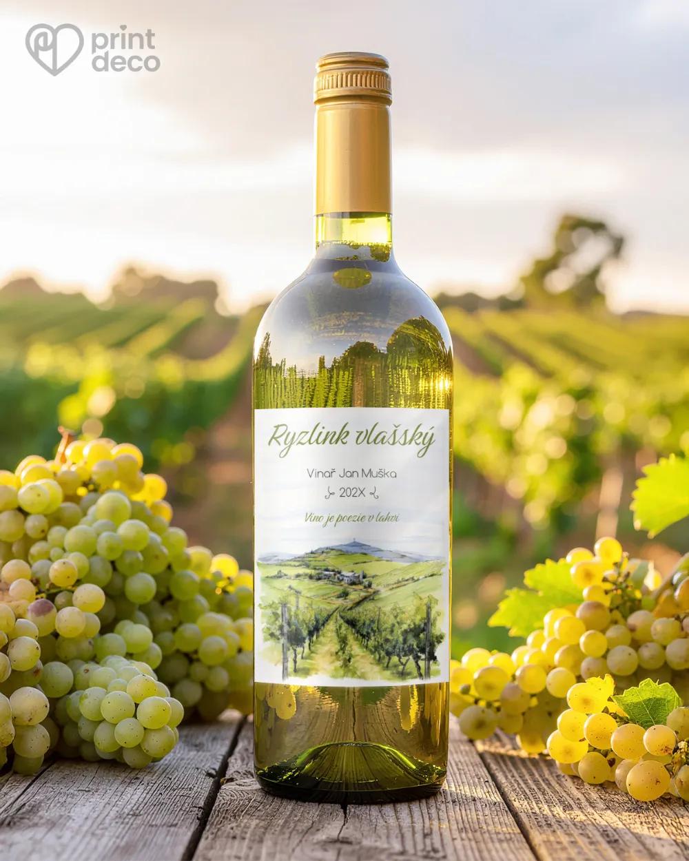 Etikety na víno - motiv 32 1/2